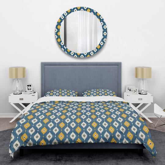 Designart 'Retro Abstract Pattern II' Mid-Century Duvet Cover Set